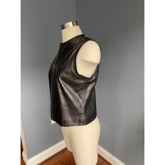 Genuine leather vest from the 90’s - Picture 3 of 8